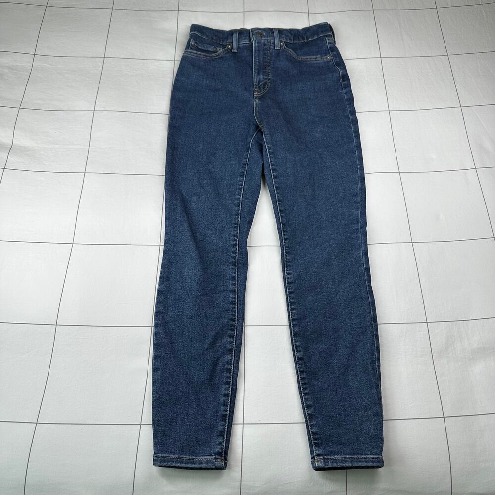 Everlane Jeans Womens 27 Crop Blue Way High Skinny Medium Wash Organic Cotton